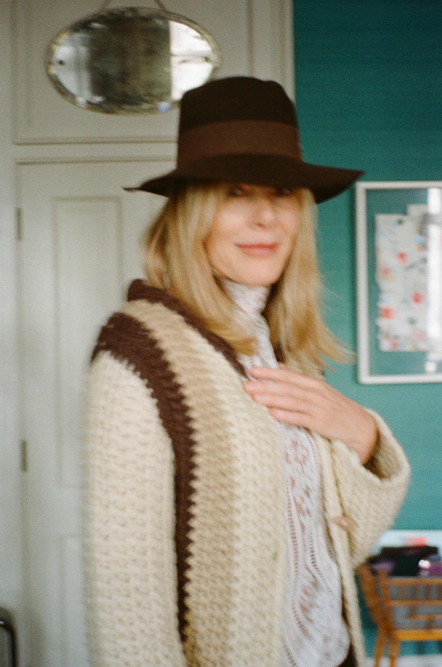 Knee Length Knitted Cardigan