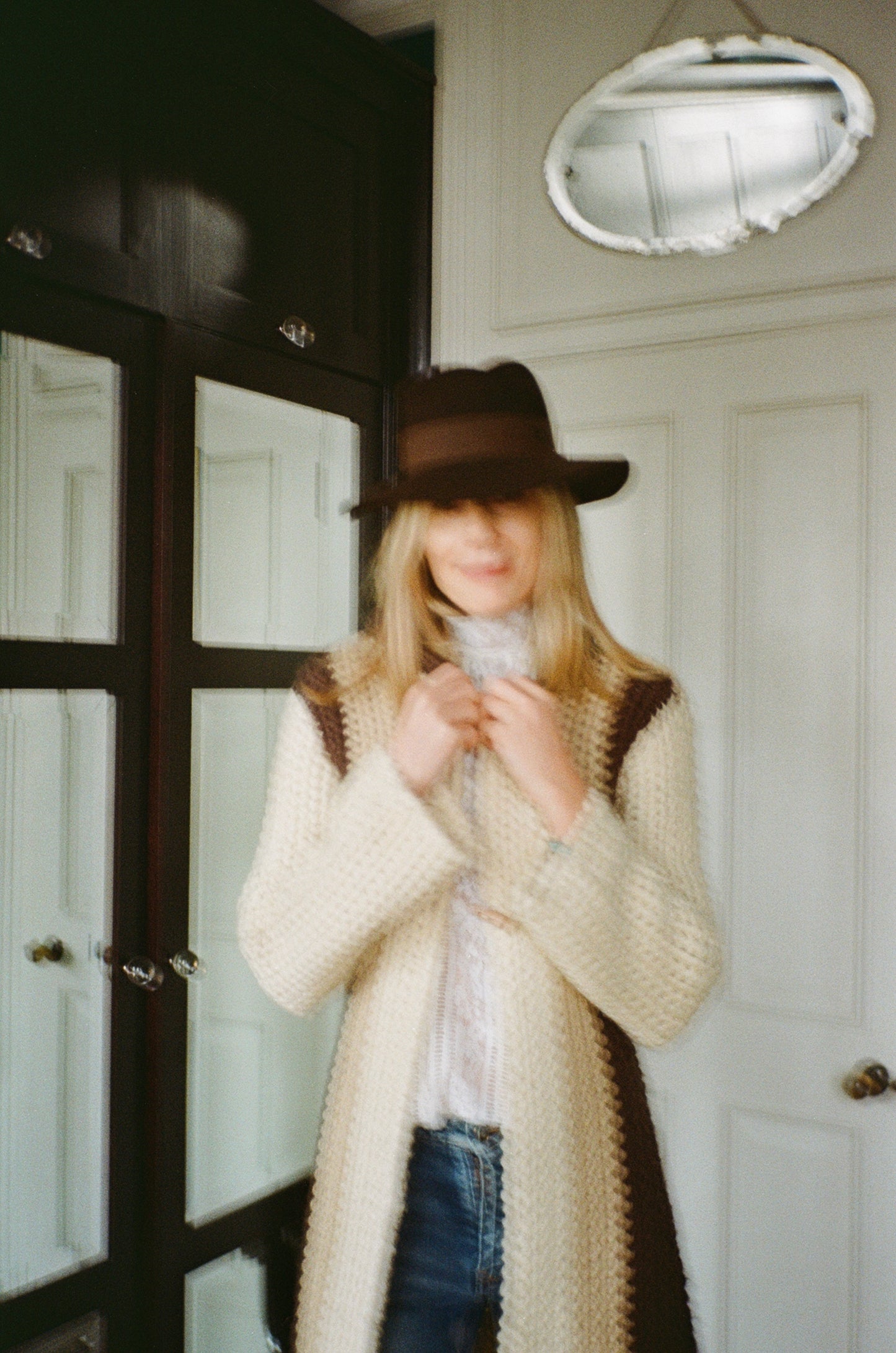 Knee Length Knitted Cardigan