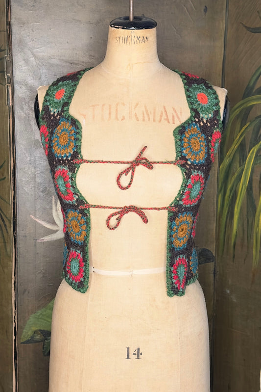Sleeveless Crochet Waistcoat