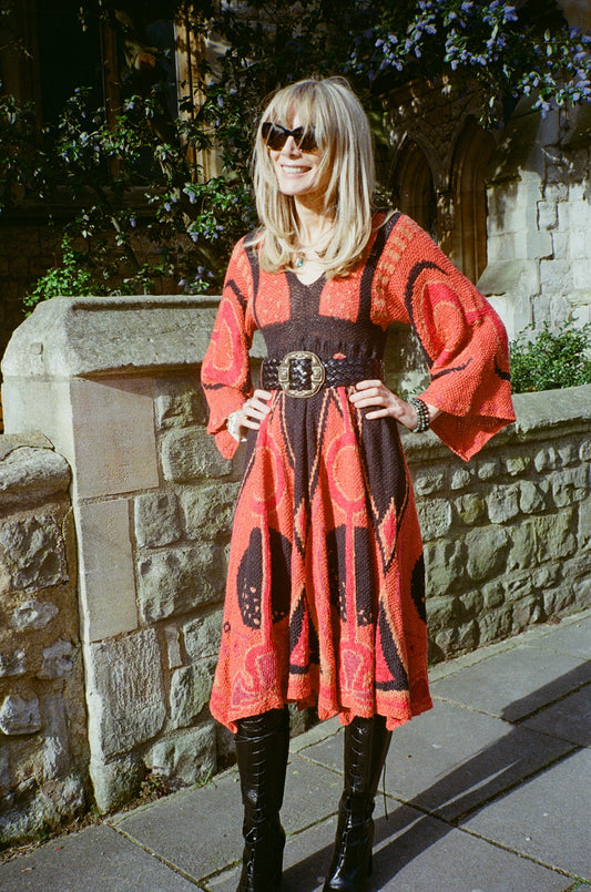 70’s Intarsia Knit Dress