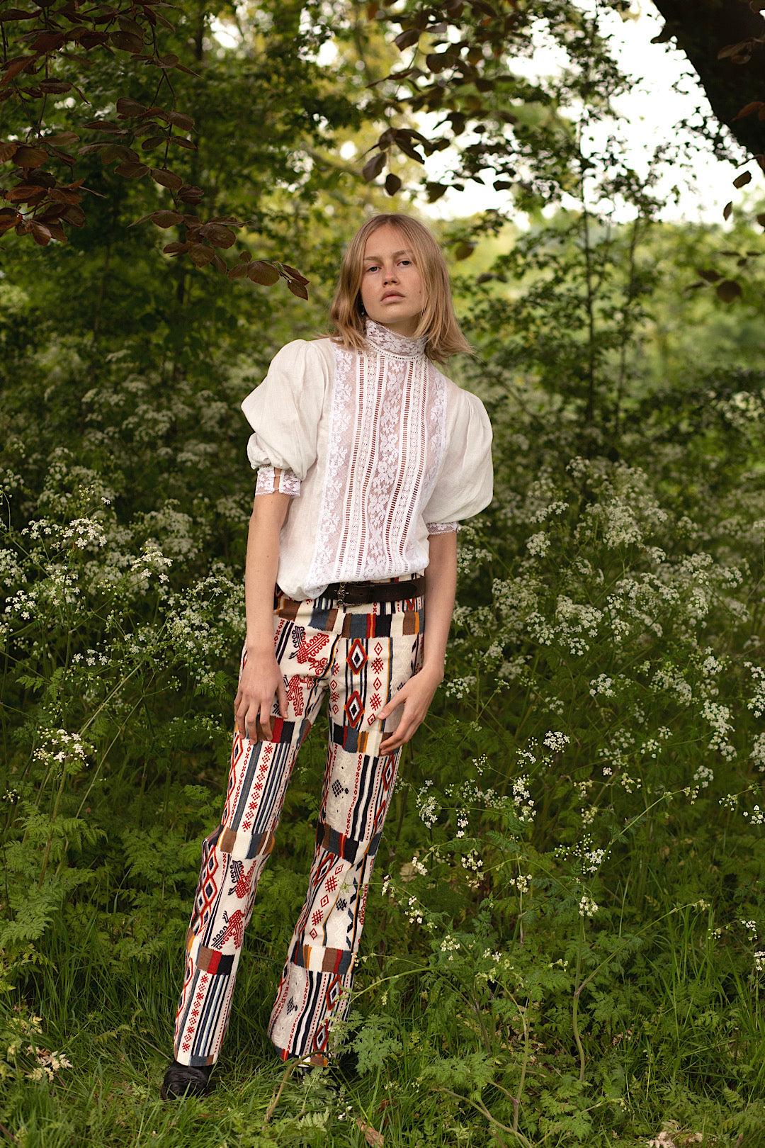 Aztec Print Trousers