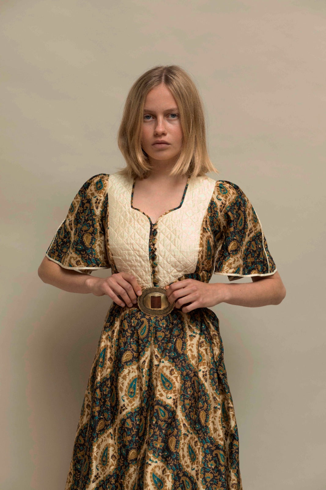 Anna Belinda Ethnic Quilted Dress