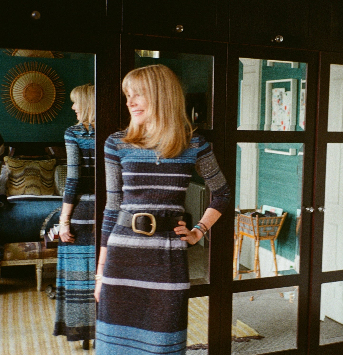 Blue Knitted Dress